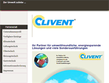 Tablet Screenshot of clivent.com